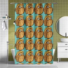 Owl Bird Pattern Shower Curtain 48  x 72  (Small) 