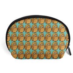 Owl Bird Pattern Accessory Pouch (Large)