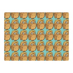 Owl Bird Pattern Two Sides Premium Plush Fleece Blanket (Mini)