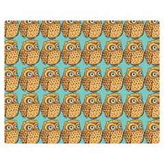 Owl Bird Pattern Two Sides Premium Plush Fleece Blanket (medium) by Vaneshop