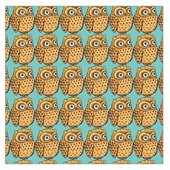 Owl Bird Pattern Square Satin Scarf (36  x 36 )