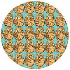 Owl Bird Pattern Wooden Bottle Opener (Round)