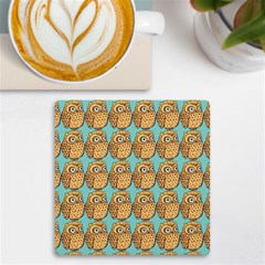 Owl Bird Pattern UV Print Square Tile Coaster 