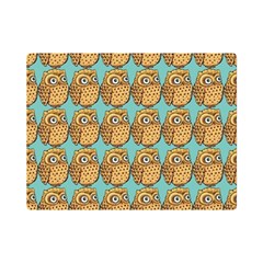 Owl Bird Pattern Premium Plush Fleece Blanket (Mini)