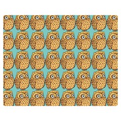 Owl Bird Pattern Premium Plush Fleece Blanket (Medium)