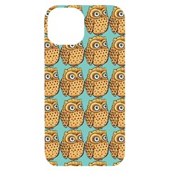 Owl Bird Pattern Iphone 14 Black Uv Print Case by Vaneshop