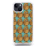 Owl Bird Pattern iPhone 14 TPU UV Print Case Front