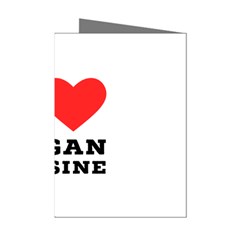 I Love Vegan Cuisine Mini Greeting Cards (pkg Of 8) by ilovewhateva