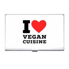 I Love Vegan Cuisine Business Card Holder by ilovewhateva