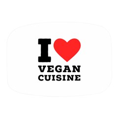 I Love Vegan Cuisine Mini Square Pill Box by ilovewhateva