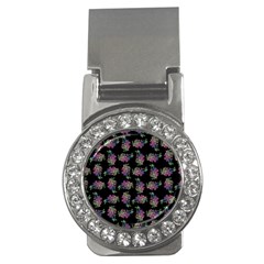 Midnight Noir Garden Chic Pattern Money Clips (cz) 