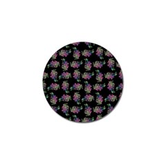 Midnight Noir Garden Chic Pattern Golf Ball Marker by dflcprintsclothing