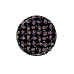 Midnight Noir Garden Chic Pattern Hat Clip Ball Marker