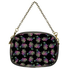 Midnight Noir Garden Chic Pattern Chain Purse (one Side) by dflcprintsclothing