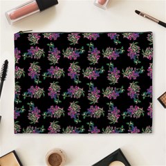 Midnight Noir Garden Chic Pattern Cosmetic Bag (xl) by dflcprintsclothing