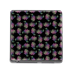 Midnight Noir Garden Chic Pattern Memory Card Reader (square 5 Slot) by dflcprintsclothing