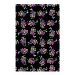 Midnight Noir Garden Chic Pattern Shower Curtain 48  X 72  (small)  by dflcprintsclothing