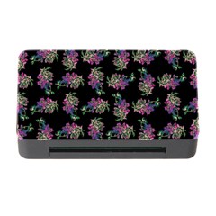 Midnight Noir Garden Chic Pattern Memory Card Reader With Cf