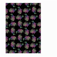 Midnight Noir Garden Chic Pattern Large Garden Flag (two Sides) by dflcprintsclothing