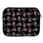 Midnight Noir Garden Chic Pattern Apple iPad 2/3/4 Zipper Cases Front