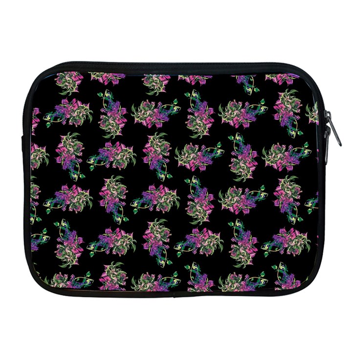 Midnight Noir Garden Chic Pattern Apple iPad 2/3/4 Zipper Cases