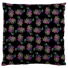 Midnight Noir Garden Chic Pattern Standard Premium Plush Fleece Cushion Case (two Sides) by dflcprintsclothing