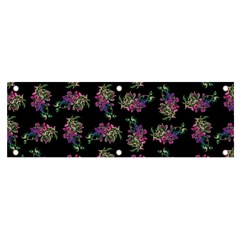 Midnight Noir Garden Chic Pattern Banner And Sign 6  X 2 