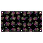 Midnight Noir Garden Chic Pattern Banner and Sign 6  x 3  Front