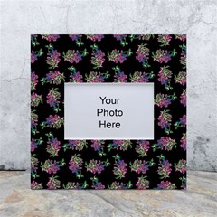 Midnight Noir Garden Chic Pattern White Box Photo Frame 4  X 6  by dflcprintsclothing