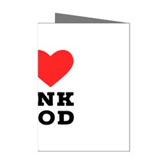 I Love Junk Food Mini Greeting Cards (pkg Of 8) by ilovewhateva