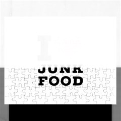 I Love Junk Food Rectangular Jigsaw Puzzl by ilovewhateva