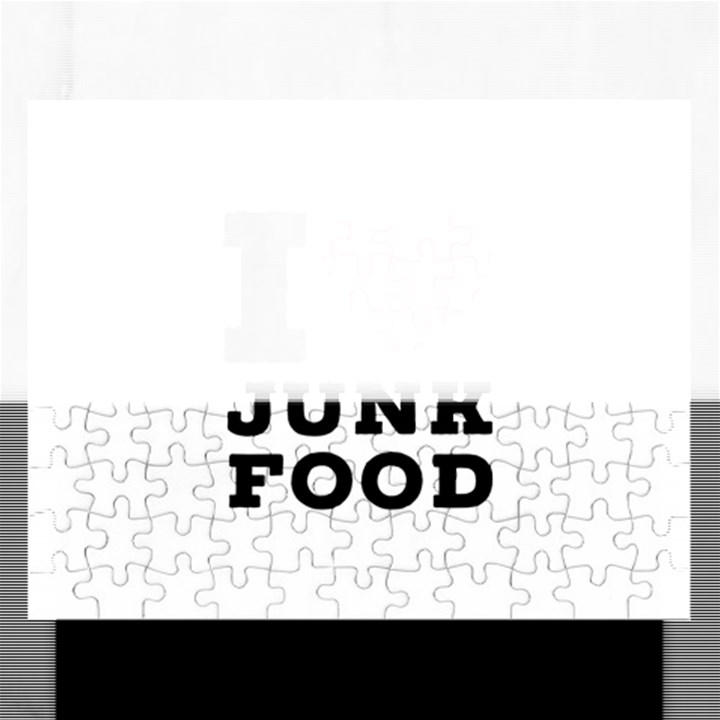 I love junk food Rectangular Jigsaw Puzzl