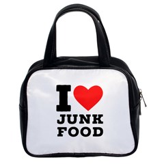 I Love Junk Food Classic Handbag (two Sides) by ilovewhateva