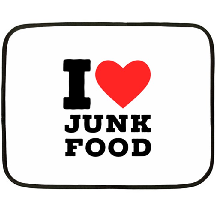 I love junk food Two Sides Fleece Blanket (Mini)