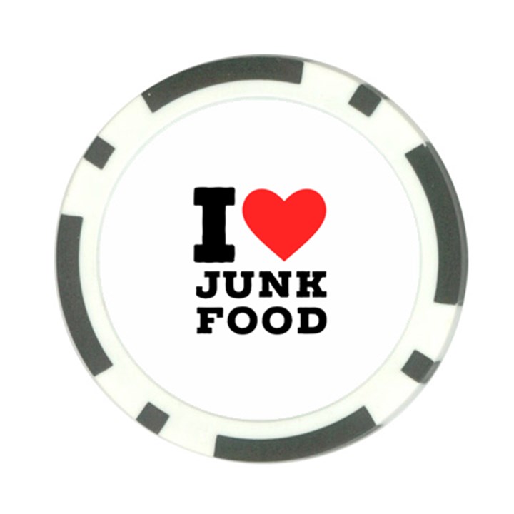 I love junk food Poker Chip Card Guard (10 pack)