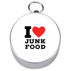 I Love Junk Food Silver Compasses by ilovewhateva