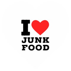 I Love Junk Food Wooden Puzzle Heart by ilovewhateva