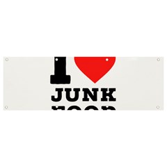 I Love Junk Food Banner And Sign 9  X 3  by ilovewhateva