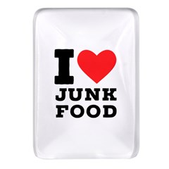 I Love Junk Food Rectangular Glass Fridge Magnet (4 Pack) by ilovewhateva