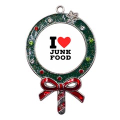 I Love Junk Food Metal X mas Lollipop With Crystal Ornament by ilovewhateva