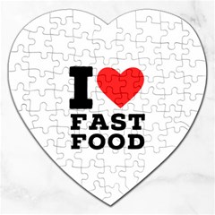 I Love Fast Food Jigsaw Puzzle (heart) by ilovewhateva