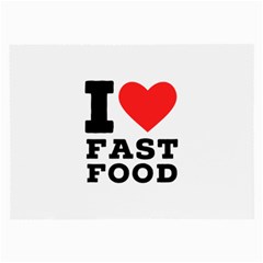 I Love Fast Food Large Glasses Cloth by ilovewhateva