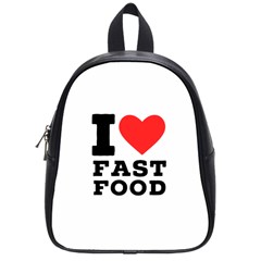 I Love Fast Food School Bag (small) by ilovewhateva