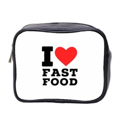 I Love Fast Food Mini Toiletries Bag (two Sides) by ilovewhateva