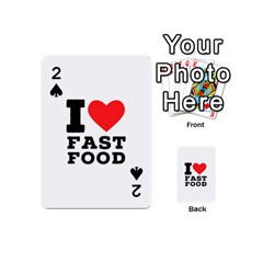 I Love Fast Food Playing Cards 54 Designs (mini) by ilovewhateva