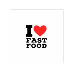 I Love Fast Food Square Satin Scarf (30  X 30 ) by ilovewhateva