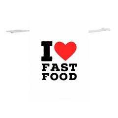 I Love Fast Food Lightweight Drawstring Pouch (m) by ilovewhateva