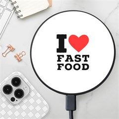 I Love Fast Food Wireless Fast Charger(black) by ilovewhateva