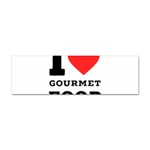 I love gourmet food Sticker Bumper (100 pack) Front