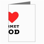 I love gourmet food Greeting Cards (Pkg of 8) Left